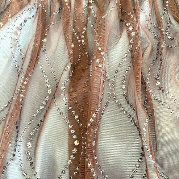 Morgan & Co Formal Dress Size 7 Baby Blue and Silver Lace Rhinestones. Gorgeous - Picture 14 of 15